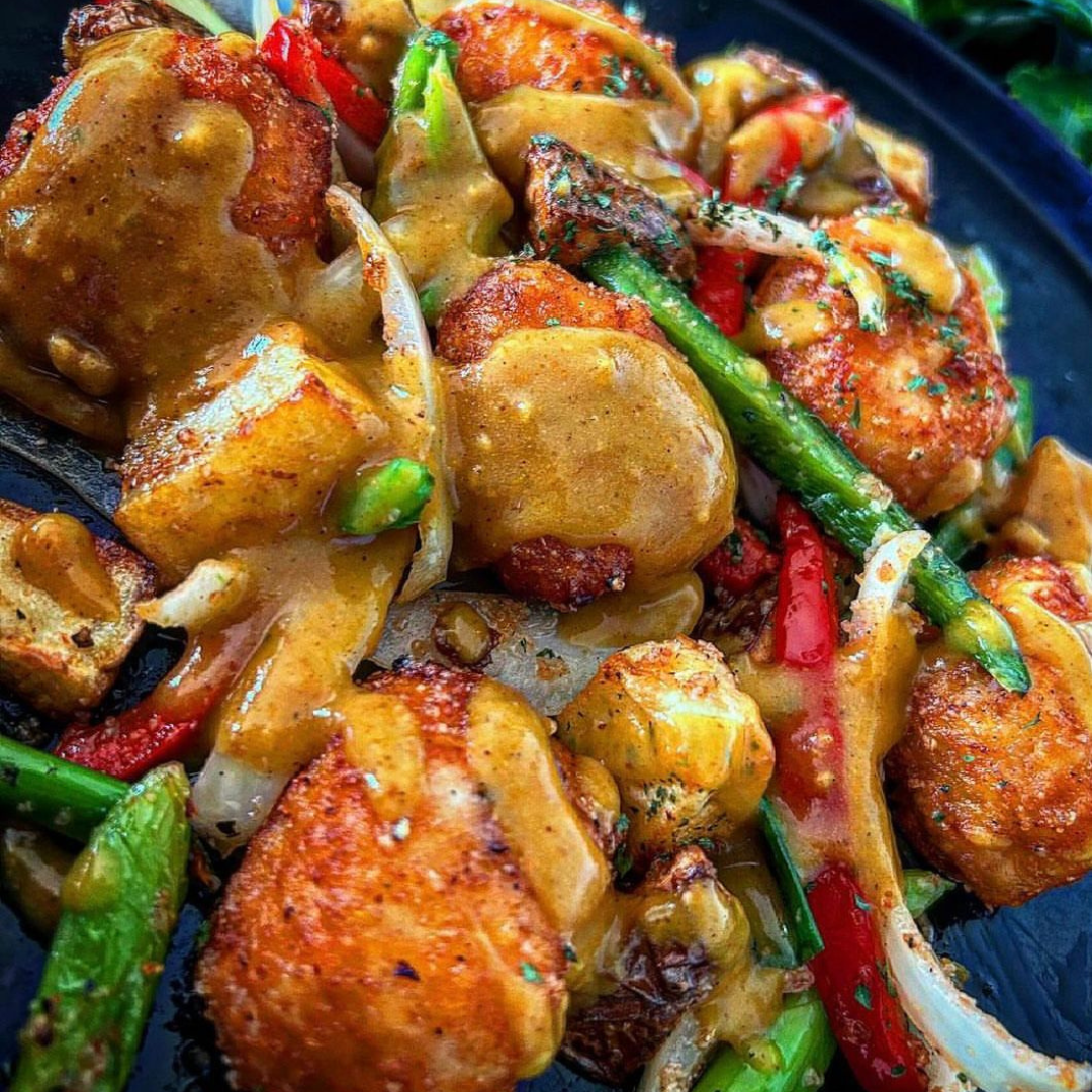 Crispy Garlic Chicken Chow Mein. Chinese Chilli Jam