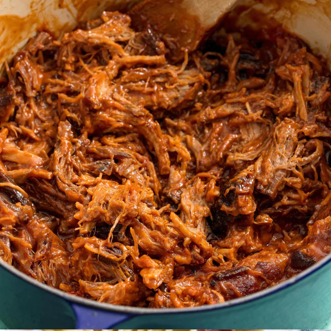 BBQ Pulled Pork & Cheese Enchiladas. Rainbow Slaw