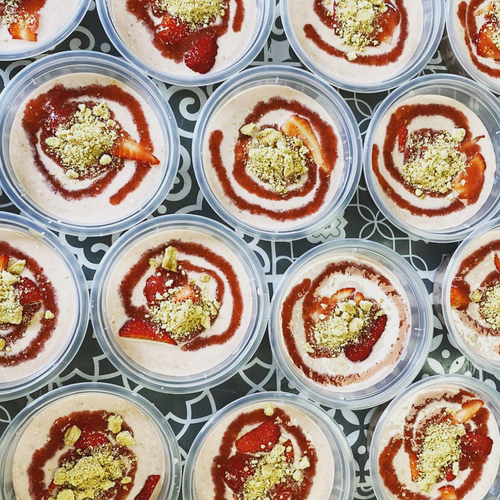 Scottish Strawberry Tart Overnight Oats