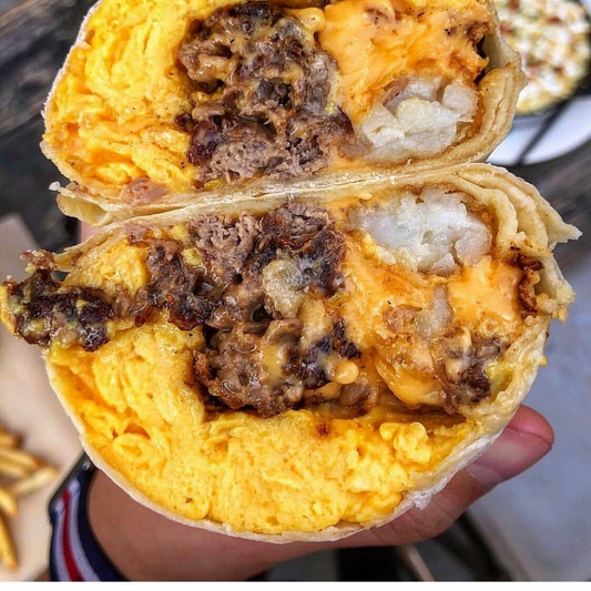 Philly Cheese Steak Breakfast Burrito