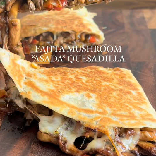 Fajita Mixed Bean & Cheese Quesadilla. Rainbow Slaw Pot