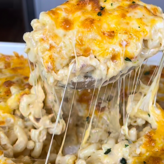 Cauliflower & Macaroni Cheese Gratin