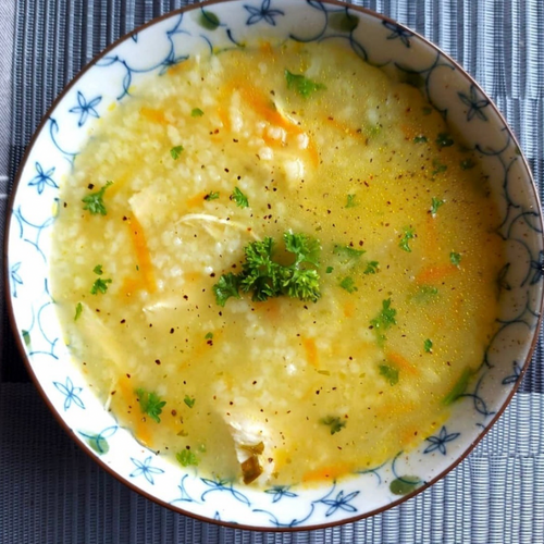 Cosy Roast Chicken & Rice Soup