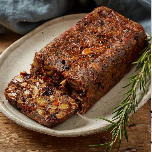 Nut Roast. Aww the Trimmings. Roast Potatoes. Onion & Thyme Gravy