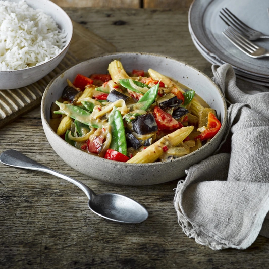 Wild Mushroom Satay. Chow Mein Noodles. Toasted Peanuts