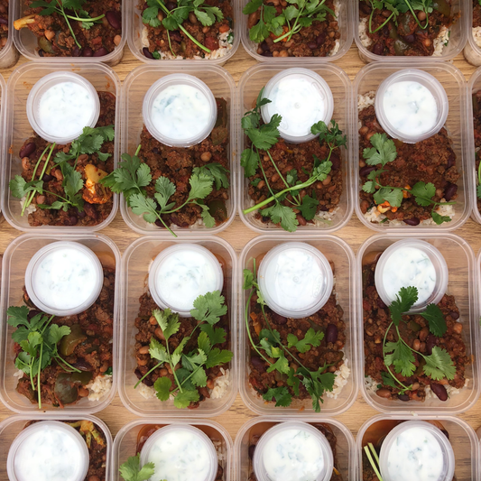 Slow Braised Smoked Chipotle & Beef Brisket Chilli Con Carne. Rice. Coriander & Lime Sour Cream